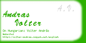 andras volter business card